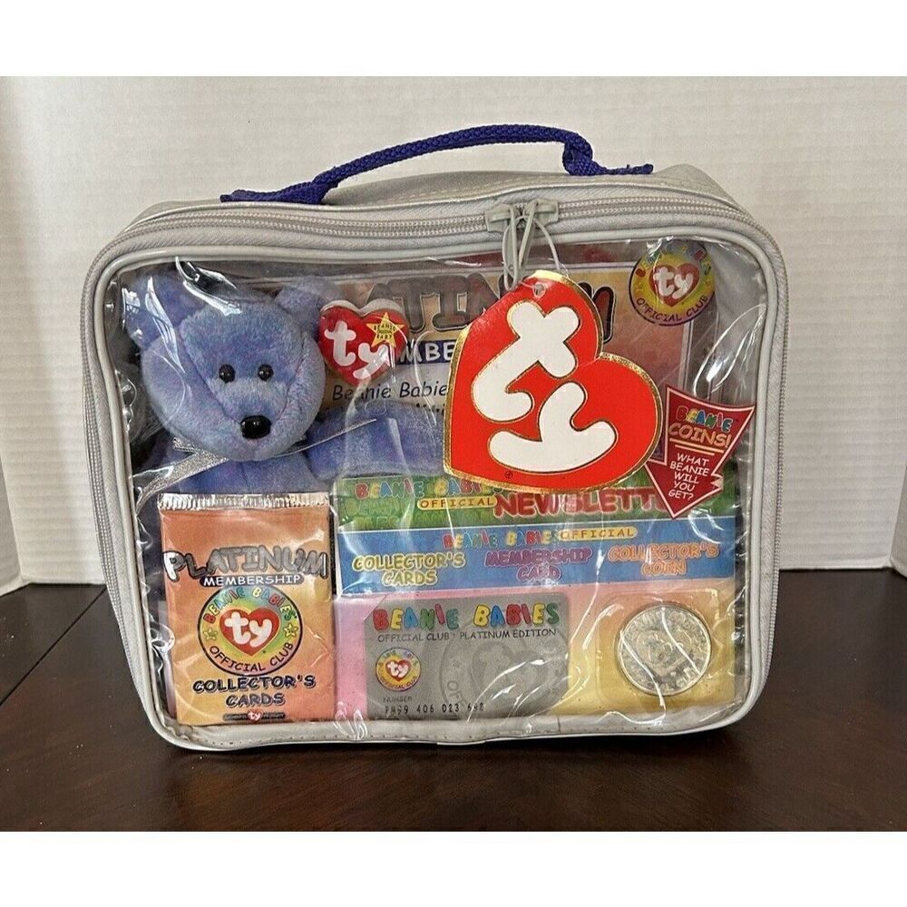 TY Beanie Babies Official Club Platinum Edition Kit